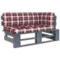 Outdoor-Ecksofa Paletten Kiefernholz Imprägniert Grau Outdoor-Ecksofa Paletten Kiefernholz Imprägniert Grau