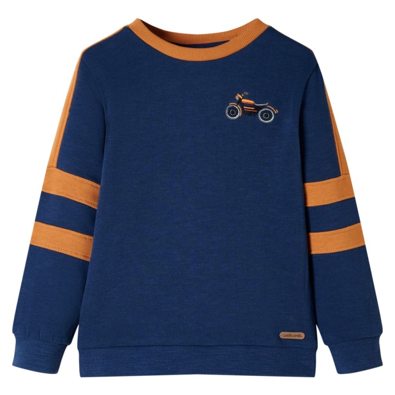 Kinder-Sweatshirt Indigoblau 116 Kinder-Sweatshirt Indigoblau 116
