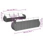 vidaXL 9-tlg. Garten-Sofagarnitur mit Kissen Grau Poly Rattan vidaXL 9-tlg. Garten-Sofagarnitur mit Kissen Grau Poly Rattan