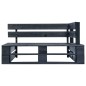 vidaXL 2-Sitzer-Palettensofa Schwarz Imprägniertes Kiefernholz vidaXL 2-Sitzer-Palettensofa Schwarz Imprägniertes Kiefernholz