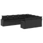 vidaXL 10-tlg. Garten-Sofagarnitur mit Kissen Schwarz Poly Rattan vidaXL 10-tlg. Garten-Sofagarnitur mit Kissen Schwarz Poly Rattan