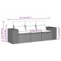 vidaXL 3-tlg. Garten-Sofagarnitur mit Kissen Beige Poly Rattan vidaXL 3-tlg. Garten-Sofagarnitur mit Kissen Beige Poly Rattan