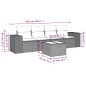 vidaXL 5-tlg. Garten-Sofagarnitur mit Kissen Schwarz Poly Rattan vidaXL 5-tlg. Garten-Sofagarnitur mit Kissen Schwarz Poly Rattan