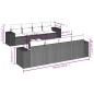 vidaXL 9-tlg. Garten-Sofagarnitur mit Kissen Grau Poly Rattan vidaXL 9-tlg. Garten-Sofagarnitur mit Kissen Grau Poly Rattan