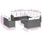 vidaXL 12-tlg. Garten-Sofagarnitur mit Kissen Schwarz Poly Rattan vidaXL 12-tlg. Garten-Sofagarnitur mit Kissen Schwarz Poly Rattan