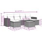 vidaXL 7-tlg. Garten-Sofagarnitur mit Kissen Grau Poly Rattan vidaXL 7-tlg. Garten-Sofagarnitur mit Kissen Grau Poly Rattan