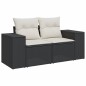 vidaXL 9-tlg. Garten-Sofagarnitur mit Kissen Schwarz Poly Rattan vidaXL 9-tlg. Garten-Sofagarnitur mit Kissen Schwarz Poly Rattan