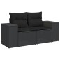 vidaXL 11-tlg. Garten-Sofagarnitur mit Kissen Schwarz Poly Rattan vidaXL 11-tlg. Garten-Sofagarnitur mit Kissen Schwarz Poly Rattan