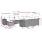 vidaXL 11-tlg. Garten-Sofagarnitur mit Kissen Schwarz Poly Rattan vidaXL 11-tlg. Garten-Sofagarnitur mit Kissen Schwarz Poly Rattan