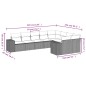 vidaXL 9-tlg. Garten-Sofagarnitur mit Kissen Beige Poly Rattan vidaXL 9-tlg. Garten-Sofagarnitur mit Kissen Beige Poly Rattan