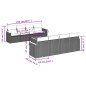 vidaXL 9-tlg. Garten-Sofagarnitur mit Kissen Grau Poly Rattan vidaXL 9-tlg. Garten-Sofagarnitur mit Kissen Grau Poly Rattan