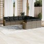 vidaXL 11-tlg. Garten-Sofagarnitur mit Kissen Grau Poly Rattan vidaXL 11-tlg. Garten-Sofagarnitur mit Kissen Grau Poly Rattan