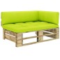 Garten-Ecksofa aus Paletten Grün Imprägniertes Kiefernholz Garten-Ecksofa aus Paletten Grün Imprägniertes Kiefernholz