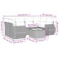 vidaXL 7-tlg. Garten-Sofagarnitur mit Kissen Beige Poly Rattan vidaXL 7-tlg. Garten-Sofagarnitur mit Kissen Beige Poly Rattan
