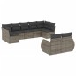 vidaXL 9-tlg. Garten-Sofagarnitur mit Kissen Grau Poly Rattan vidaXL 9-tlg. Garten-Sofagarnitur mit Kissen Grau Poly Rattan