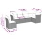 vidaXL 6-tlg. Garten-Sofagarnitur mit Kissen Beige Poly Rattan vidaXL 6-tlg. Garten-Sofagarnitur mit Kissen Beige Poly Rattan