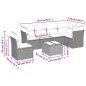 vidaXL 7-tlg. Garten-Sofagarnitur mit Kissen Beige Poly Rattan vidaXL 7-tlg. Garten-Sofagarnitur mit Kissen Beige Poly Rattan