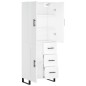 Highboard Weiß 69,5x34x180 cm Holzwerkstoff Highboard Weiß 69,5x34x180 cm Holzwerkstoff