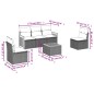 vidaXL 6-tlg. Garten-Sofagarnitur mit Kissen Beige Poly Rattan vidaXL 6-tlg. Garten-Sofagarnitur mit Kissen Beige Poly Rattan