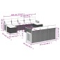 vidaXL 11-tlg. Garten-Sofagarnitur mit Kissen Beige Poly Rattan vidaXL 11-tlg. Garten-Sofagarnitur mit Kissen Beige Poly Rattan