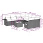vidaXL 9-tlg. Garten-Sofagarnitur mit Kissen Schwarz Poly Rattan vidaXL 9-tlg. Garten-Sofagarnitur mit Kissen Schwarz Poly Rattan