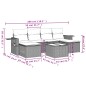 vidaXL 7-tlg. Garten-Sofagarnitur mit Kissen Grau Poly Rattan vidaXL 7-tlg. Garten-Sofagarnitur mit Kissen Grau Poly Rattan