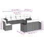 vidaXL 8-tlg. Garten-Sofagarnitur mit Kissen Beige Poly Rattan vidaXL 8-tlg. Garten-Sofagarnitur mit Kissen Beige Poly Rattan