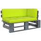 Outdoor-Ecksofa Paletten Kiefernholz Imprägniert Grau Outdoor-Ecksofa Paletten Kiefernholz Imprägniert Grau