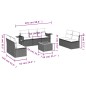 vidaXL 8-tlg. Garten-Sofagarnitur mit Kissen Schwarz Poly Rattan vidaXL 8-tlg. Garten-Sofagarnitur mit Kissen Schwarz Poly Rattan