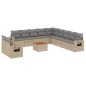 vidaXL 12-tlg. Garten-Sofagarnitur mit Kissen Beige Poly Rattan vidaXL 12-tlg. Garten-Sofagarnitur mit Kissen Beige Poly Rattan