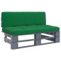 vidaXL Outdoor-Mittelsofa Paletten Imprägniertes Kiefernholz Grau vidaXL Outdoor-Mittelsofa Paletten Imprägniertes Kiefernholz Grau