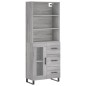 Highboard Grau Sonoma 69,5x34x180 cm Holzwerkstoff Highboard Grau Sonoma 69,5x34x180 cm Holzwerkstoff