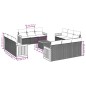 vidaXL 13-tlg. Garten-Sofagarnitur mit Kissen Grau Poly Rattan vidaXL 13-tlg. Garten-Sofagarnitur mit Kissen Grau Poly Rattan