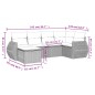 vidaXL 6-tlg. Garten-Sofagarnitur mit Kissen Grau Poly Rattan vidaXL 6-tlg. Garten-Sofagarnitur mit Kissen Grau Poly Rattan