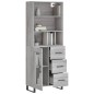 Highboard Grau Sonoma 69,5x34x180 cm Holzwerkstoff Highboard Grau Sonoma 69,5x34x180 cm Holzwerkstoff