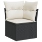 vidaXL 9-tlg. Garten-Sofagarnitur mit Kissen Schwarz Poly Rattan vidaXL 9-tlg. Garten-Sofagarnitur mit Kissen Schwarz Poly Rattan