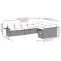 vidaXL 9-tlg. Garten-Sofagarnitur mit Kissen Schwarz Poly Rattan vidaXL 9-tlg. Garten-Sofagarnitur mit Kissen Schwarz Poly Rattan