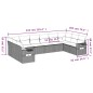 vidaXL 10-tlg. Garten-Sofagarnitur mit Kissen Beige Poly Rattan vidaXL 10-tlg. Garten-Sofagarnitur mit Kissen Beige Poly Rattan