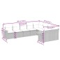 vidaXL 9-tlg. Garten-Sofagarnitur mit Kissen Schwarz Poly Rattan vidaXL 9-tlg. Garten-Sofagarnitur mit Kissen Schwarz Poly Rattan