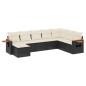 vidaXL 8-tlg. Garten-Sofagarnitur mit Kissen Schwarz Poly Rattan vidaXL 8-tlg. Garten-Sofagarnitur mit Kissen Schwarz Poly Rattan