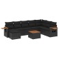 vidaXL 9-tlg. Garten-Sofagarnitur mit Kissen Schwarz Poly Rattan vidaXL 9-tlg. Garten-Sofagarnitur mit Kissen Schwarz Poly Rattan