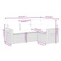 vidaXL 4-tlg. Garten-Sofagarnitur mit Kissen Schwarz Poly Rattan vidaXL 4-tlg. Garten-Sofagarnitur mit Kissen Schwarz Poly Rattan