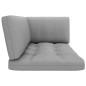Garten-Ecksofa aus Paletten Schwarz Imprägniertes Kiefernholz Garten-Ecksofa aus Paletten Schwarz Imprägniertes Kiefernholz