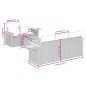 vidaXL 6-tlg. Garten-Sofagarnitur mit Kissen Schwarz Poly Rattan vidaXL 6-tlg. Garten-Sofagarnitur mit Kissen Schwarz Poly Rattan