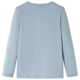 Kinder-Langarmshirt Hellblau 128