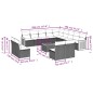 vidaXL 14-tlg. Garten-Sofagarnitur mit Kissen Grau Poly Rattan vidaXL 14-tlg. Garten-Sofagarnitur mit Kissen Grau Poly Rattan