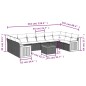 vidaXL 11-tlg. Garten-Sofagarnitur mit Kissen Beige Poly Rattan vidaXL 11-tlg. Garten-Sofagarnitur mit Kissen Beige Poly Rattan