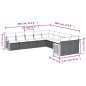 vidaXL 10-tlg. Garten-Sofagarnitur mit Kissen Beige Poly Rattan vidaXL 10-tlg. Garten-Sofagarnitur mit Kissen Beige Poly Rattan