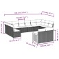 vidaXL 12-tlg. Garten-Sofagarnitur mit Kissen Schwarz Poly Rattan vidaXL 12-tlg. Garten-Sofagarnitur mit Kissen Schwarz Poly Rattan