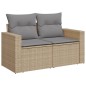 vidaXL 11-tlg. Garten-Sofagarnitur mit Kissen Beige Poly Rattan vidaXL 11-tlg. Garten-Sofagarnitur mit Kissen Beige Poly Rattan
